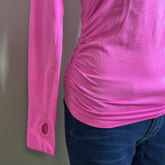 Lululemon Swiftly Tech Long Sleeve Shirt 2 Race Length Dark Prism Pink Top Sz 4 - Picture 4 of 9